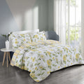 European Style Pastoral 40-count Plant Pattern Customizable Quilted 100% Cotton All-Season Comforter Set Three-piece Bedding