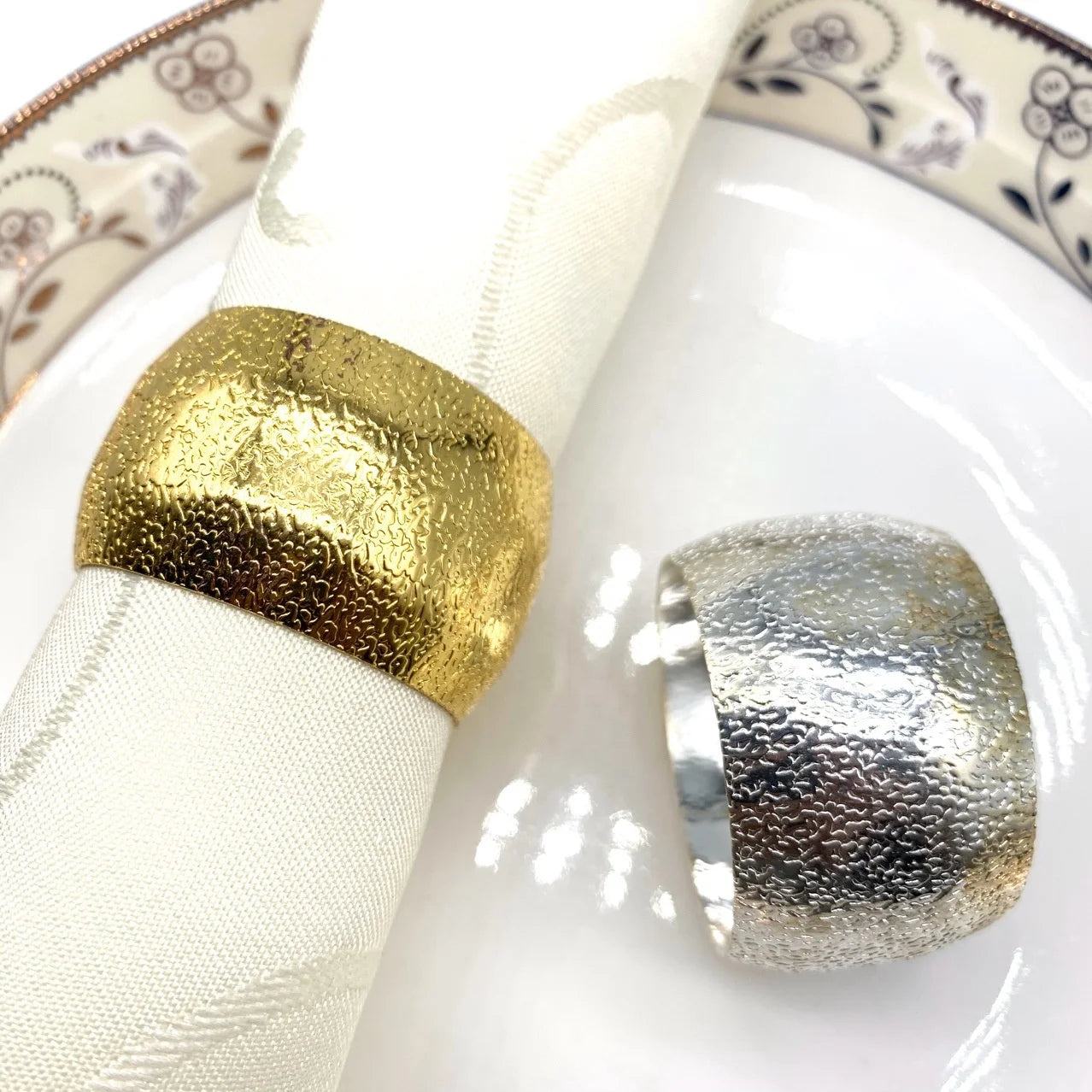 Dinning Table Round Metal Napkin Rings Holder for Wedding Parties