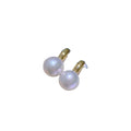E1561 10-11mm  DIY Natural Freshwater Pearl Charm Earrings Mounting Accessory 925 Sterling Silver Gold Plated  Jewelry for Women