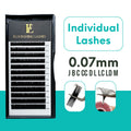 Private Label 0.07mm C D Curl Eyelash Extension Tray Vegan Soft Easy to Graft 8-18mm PBT Fiber Volume Lash Matte Style