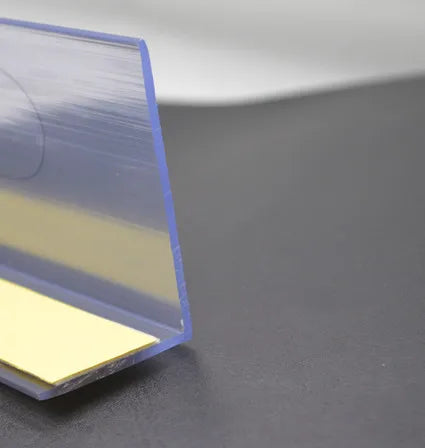 Supermarket Plastic PVC Clear Magnetic L Shape Shelf Dividers for Metal Shelf