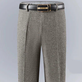2023 Autumn Winter New Thick Warm Woolen Pants Business Dress Work Trousers for Men