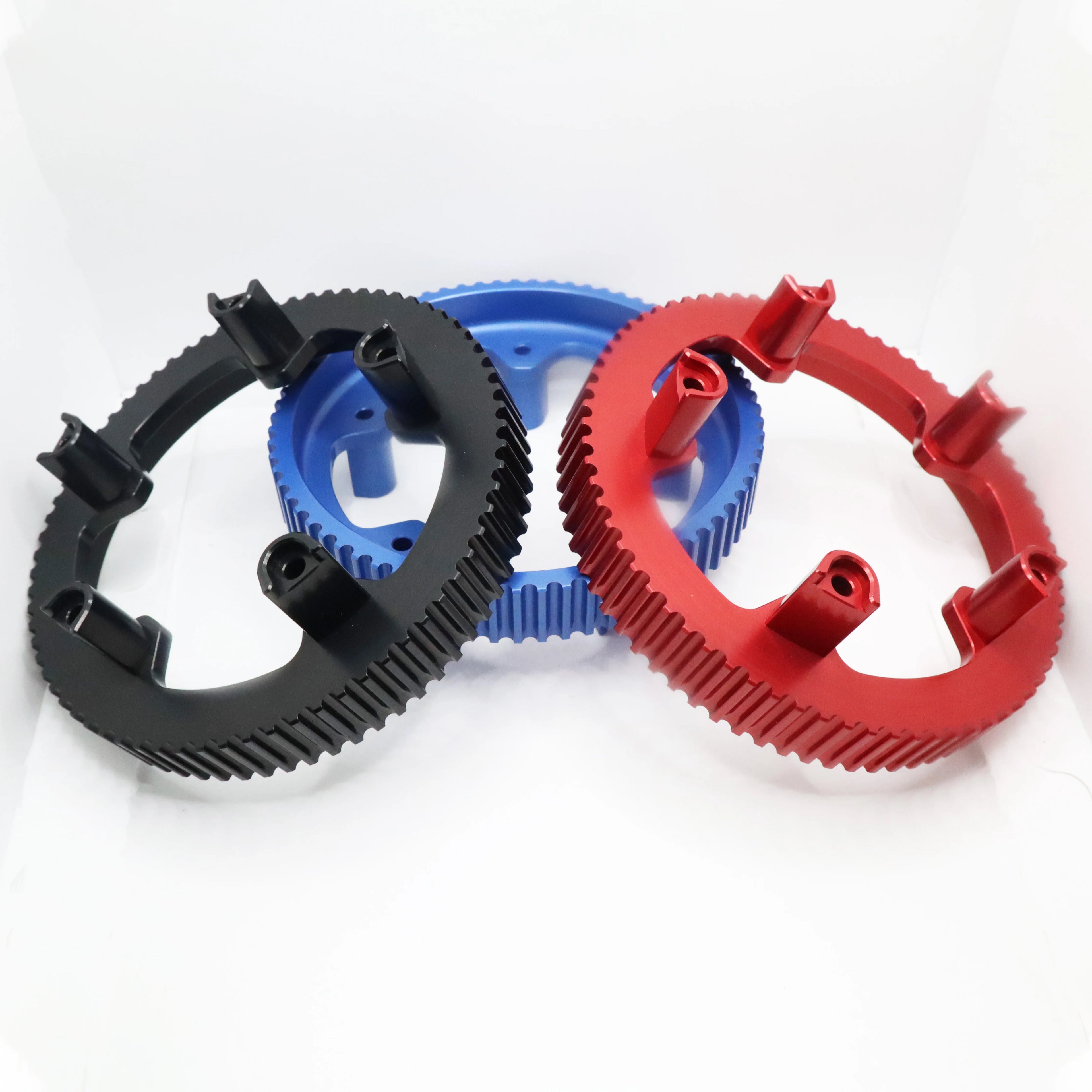 Red Anodized Aluminum Parts Cnc Machining Parts for Bicycle