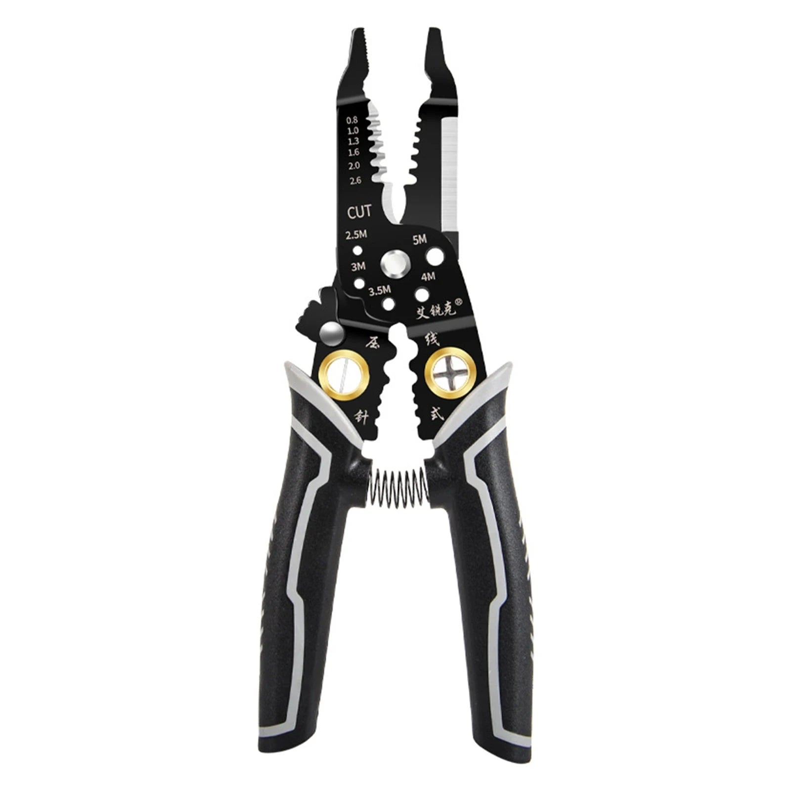 Multi-Function Electrician Tool Steel Electrician Wire Stripper Copper Wire Cable Cutter Wire Crimping Plier Clamper Metric