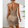 Wholesale Handmade Sheer Mesh Swimwear Beach Tunic Sun Protective Bachelorette Party Swim Bikini Cover up Dress