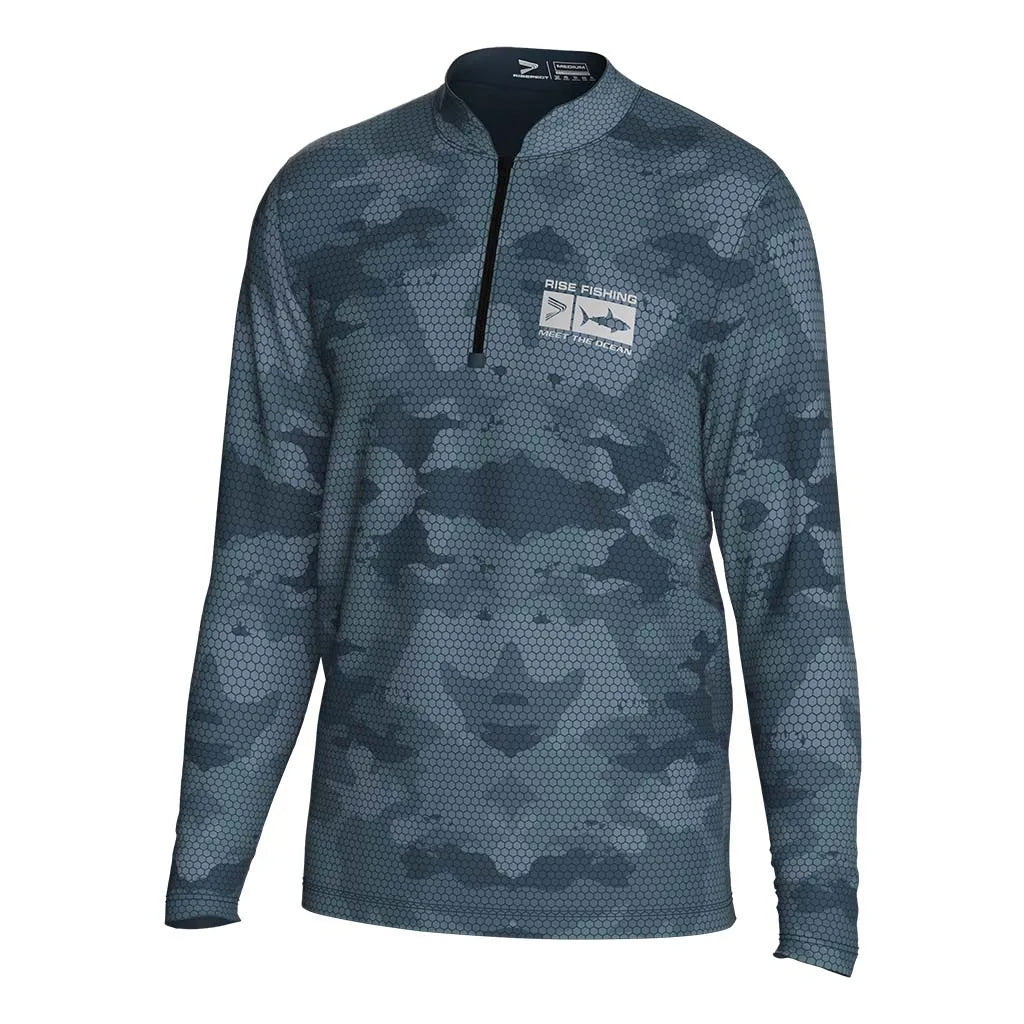 Professional Design Summer Sublimation Polyester Wholesale-fishing-shirts Shirt Zipper Pocket Standing Collar Fishing Suit