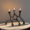 Modern Light Luxury Polyresin Art Deco Durable Eco-Friendly Candle Holders for Wedding Home Decor
