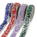 New 20mm Gravel Hot Fix Rhinestone Chain Hot Melt Rubber Claw Chain Drill Belt with Loose Resin Rhinestones