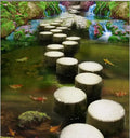 Custom Printed 3D PVC Epoxy Vinyl Floor Stickers Floral Design European Style Moisture-Proof and Waterproof Adhesive Mural