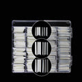600pcs Nail No C Curved Half Cover French square extra Long XXL Softgel Refill Bag clear Nail Art Tip