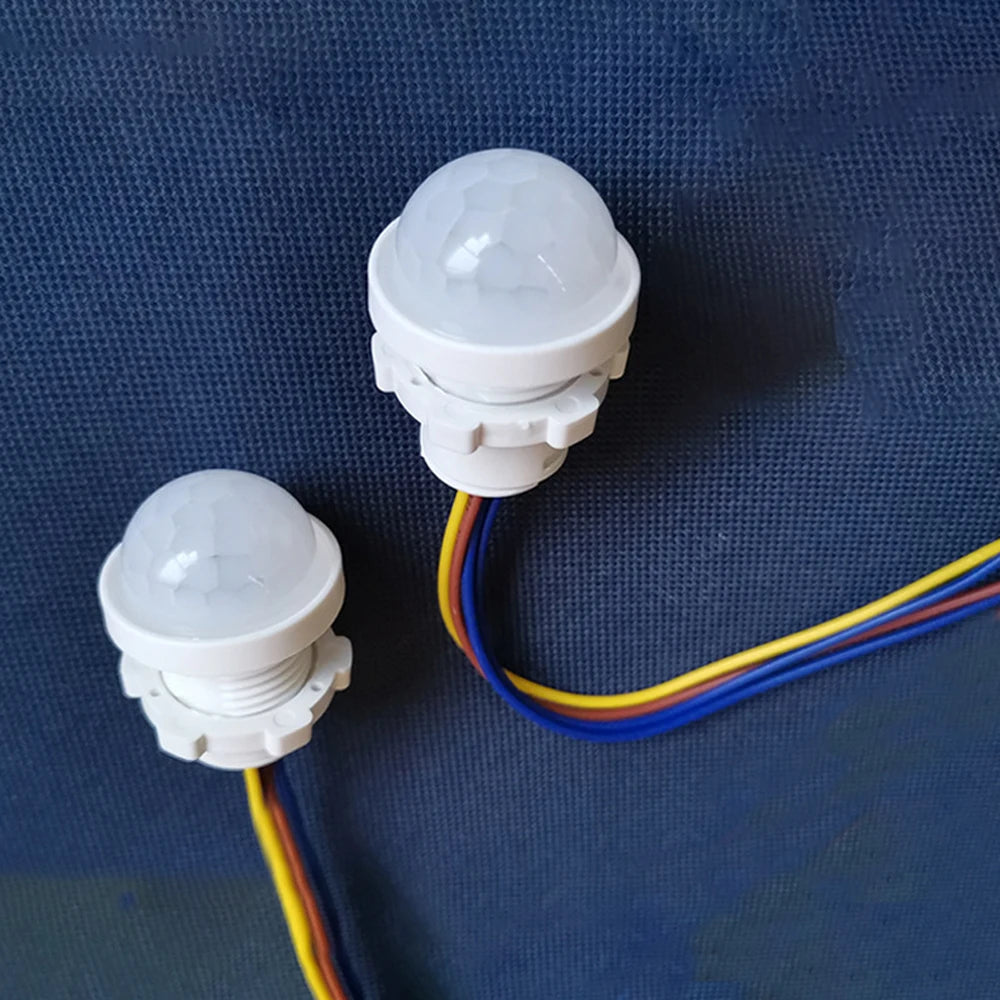 AC85-265V Mini PIR Motion Sensor Light Switch Smart Detector Adjustable Time Delay Infrared Detector Strip Lighting Accessories