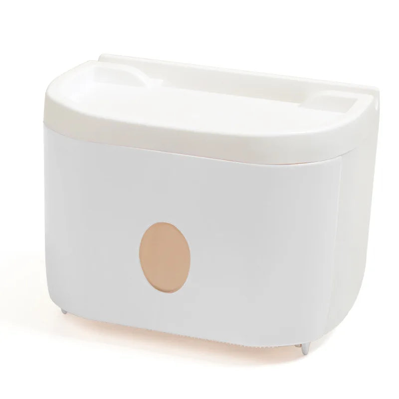 Hongdec Plastic Modern Rectangular Toilet Roll Paper Holder for Bathroom
