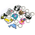 Wholesale Cartoon 2d Soft Pvc Plastic Keychains Anime 3d Silicone Rubber Pvc Key Chain for Gifts