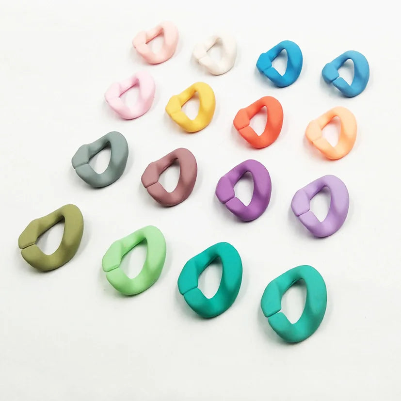 Deepeel AL074 Chains Accessory Custom DIY Detachable Rainbow Acrylic Chain Buckle Bag Chains