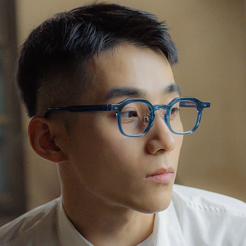 2024 Anti Blue Light Eyeglasses Mittens Simple Glasses Frame Men Fashion Irregular Glasses