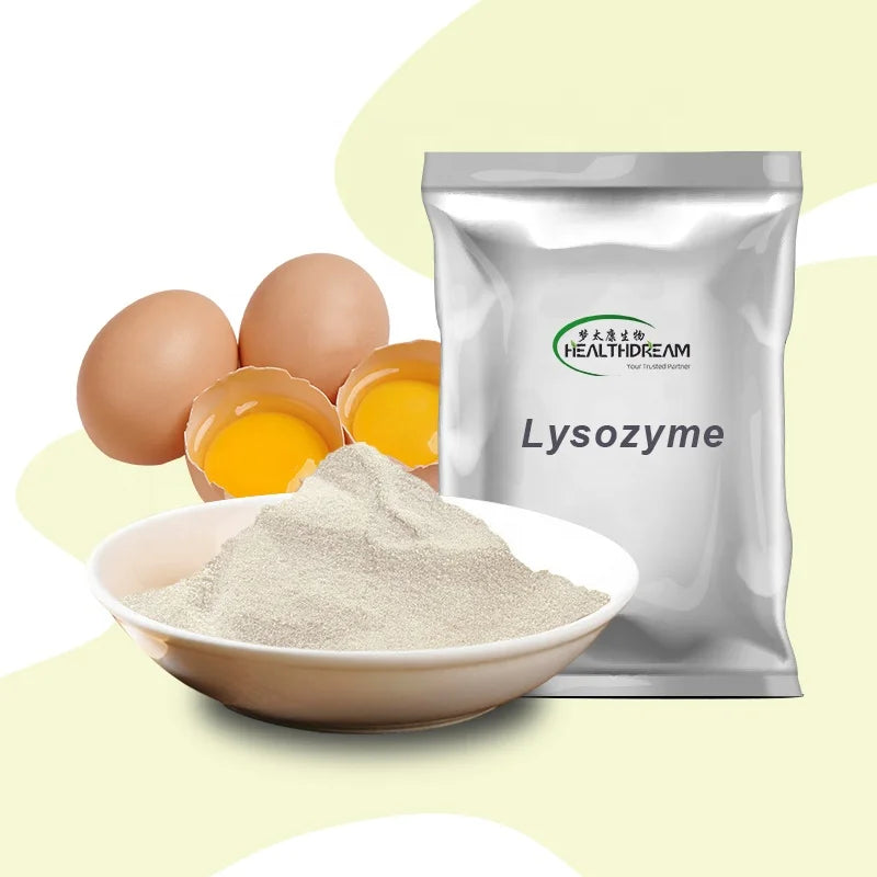Food Additive Lysozyme Powder 500000U/g Egg White Extraction Lysozyme