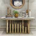 YSS Factory Direct Modern Luxury Console Table Mirror Gold Marble for Entry Hallway Living Room Feature Storage Directly Sourced