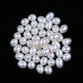 Wholesale 7-8mm Natural Freshwater Pearls Rice Shape White Color Loose Natural Pearls for Jewelry Making