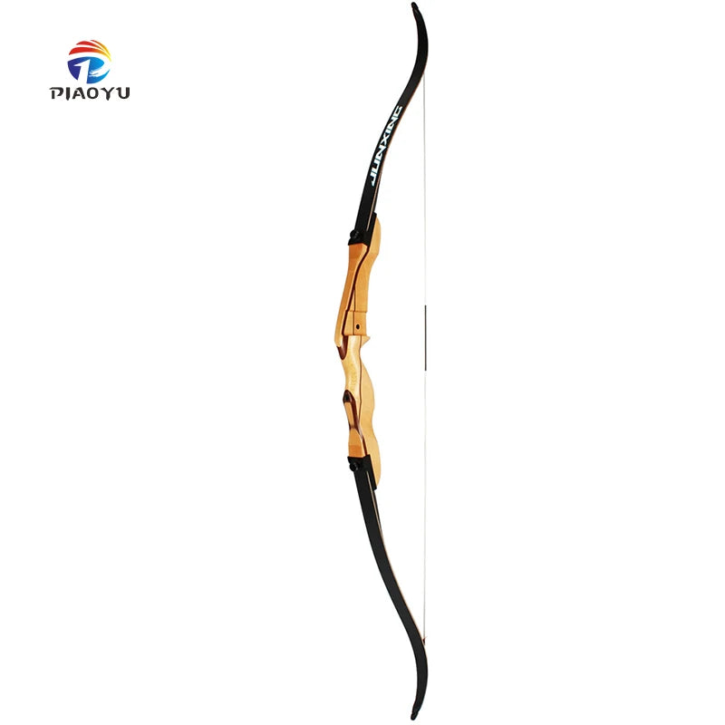 68-Inch Traditional Wooden Recurve Bow 18-32 Pounds for Outdoor Archery Hunting & Target Shooting