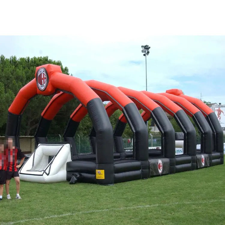 Commercial Pvc Outdoor Challenge Sports Events Games Soccer Filed Inflatable Football Jam Cage for Sale