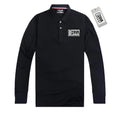 Free Labels Print and hang Tags Offer Custom Printing  Quick-dry Mens Long Sleeve Polo Shirt