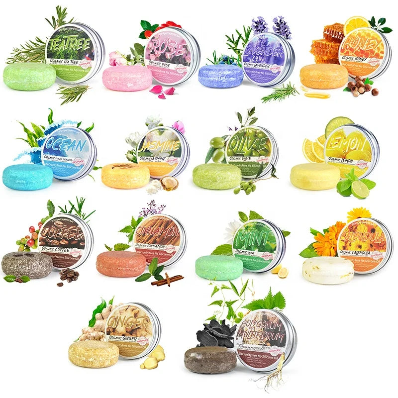 Ginger Polygonum Soap Shampoo Soap Cold Processed Soap Hair Shampoo Bar Pure Plant Hair Shampoos Hair Care MegaBDM
