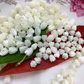 7*8MM Loose Bud Jasmine Flower Bead Mother of Pearl White Pikake Bead Hawaii