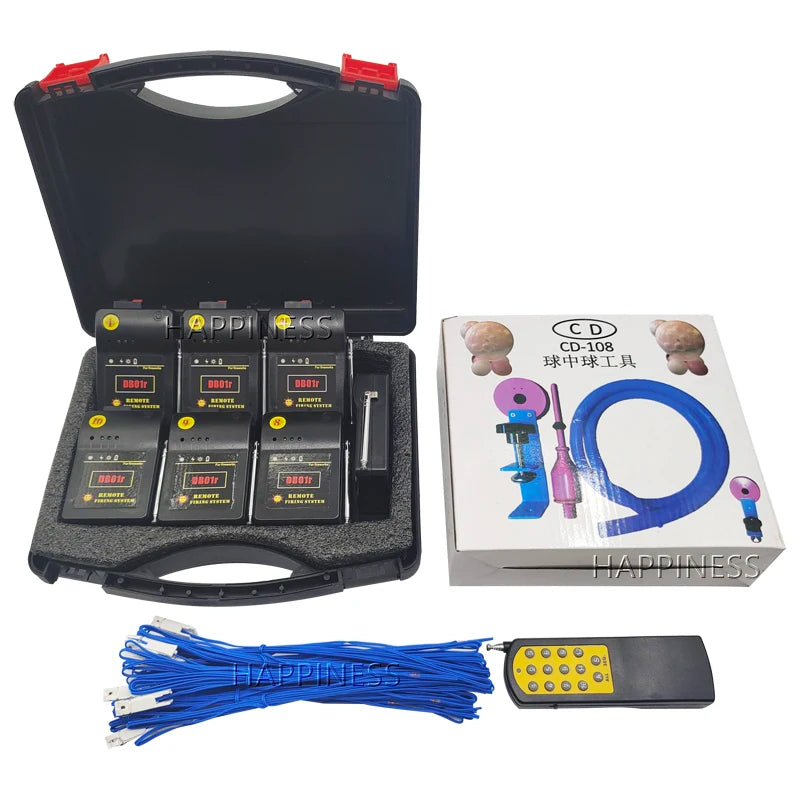 HAPPINESS 10 Cue Wedding Decoration Popping Balloon Remote Control Balloon Blasting Kit