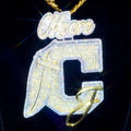 Custom Pass Diamond Tester Iced Out Vvs Moissanite Jewelry Hip Hop Single Letter Pendant Alphabet Necklace Fine Jewelry