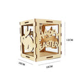 Easter Bunny Decoration Nursery Night Light Wooden Easter Led Light Candle Holder for Easter Gifts