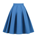 Plus Size Women Skirt 50s 60s Cotton Vintage Retro Pleated Skirt