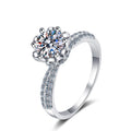 5Carat Moissanite Solitaire Ring Elegant Engagement Rings for Women 925 Sterling Silver Handmade Delicate Wedding Ring