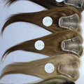 EMEDA Cheaper Short Natural Blonde Human Hair Lace Topper Gray for Alopecia Hair Pieces Highlights