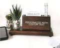 Custom Wood Pen and Business Card Desk Desk Accessories Succulent Decor Desk Organizer Office Gift Business Wood Card Holder