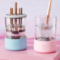 Automatic Cosmetic Brush Cleanser Spinner Tool Electric Makeup Brush Cleaner Machine 2-in-1 Makeup Brush Cleaner MegaBDM