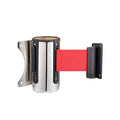 High-quality Wall-mounted Stainless Steel Crowd Control Stanchion with Retractable Belt