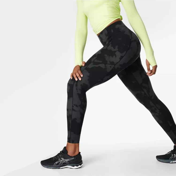 Wholesale Women Yoga Leggings High Waist High Stretch Quick-drying Eco-Friendly Lightweight Printed with Pockets