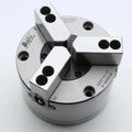 High Precision 3 Jaw Steel Pneumatic Chuck KS04-3 with 0.02mm Accuracy Mid-solid Type 4500 RPM Max for CNC Lathe Machine