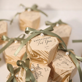 Eco Friendly Customized Marble Bridesmaid Candy Gift Wedding Favors Party Supplies for Wedding Box