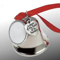 RubySub 2022 Sublimation Blank Memorial Metal Bells Christmas Ornament