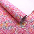 BY6233 Floral Lace Mesh Fabric Chunky Glitter Faux Leather for Hair Bows Bags Purse Shoes Earrings Crafts for Curtains Sofas