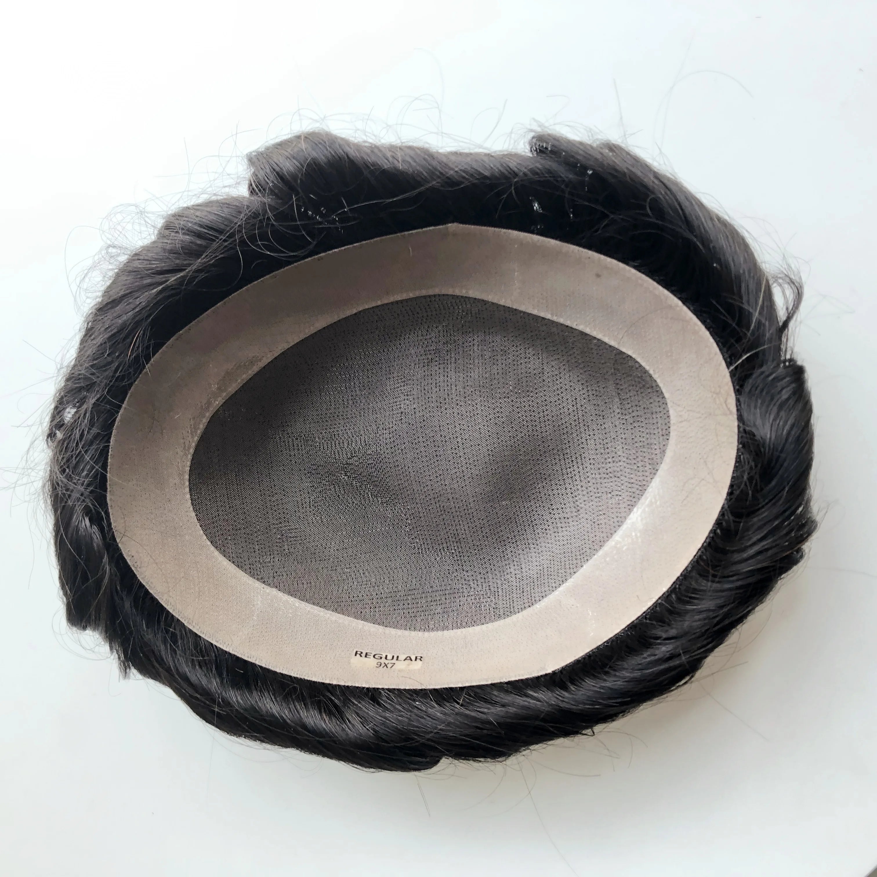AU Fine Durable Mans Hair Prosthesis Density 130% Natural Human Hair Replacement System Unit Mono Men Toupee