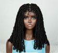 LINDALHAIR Short Braided Wigs for Black Women Passion Twist Cornrow Braided Wigs Knotless Full Lace Spring Twist Braids Wig