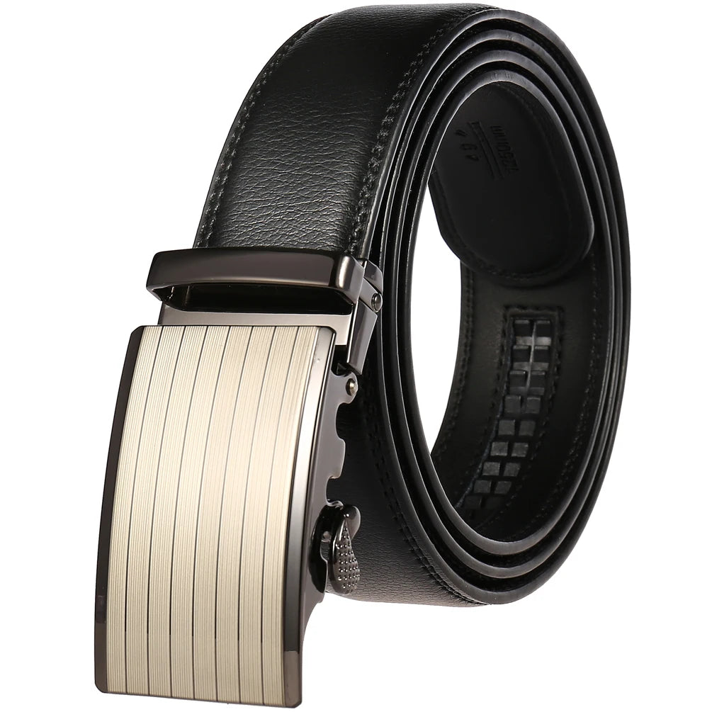 Adjustable Casual Automatic Leather Belts for Men LY55-7777-1