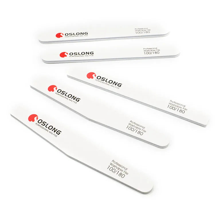 Beauty Professional Custom Double Side Disposable Nail File 100/180 White Sandpaper Nail File MegaBDM
