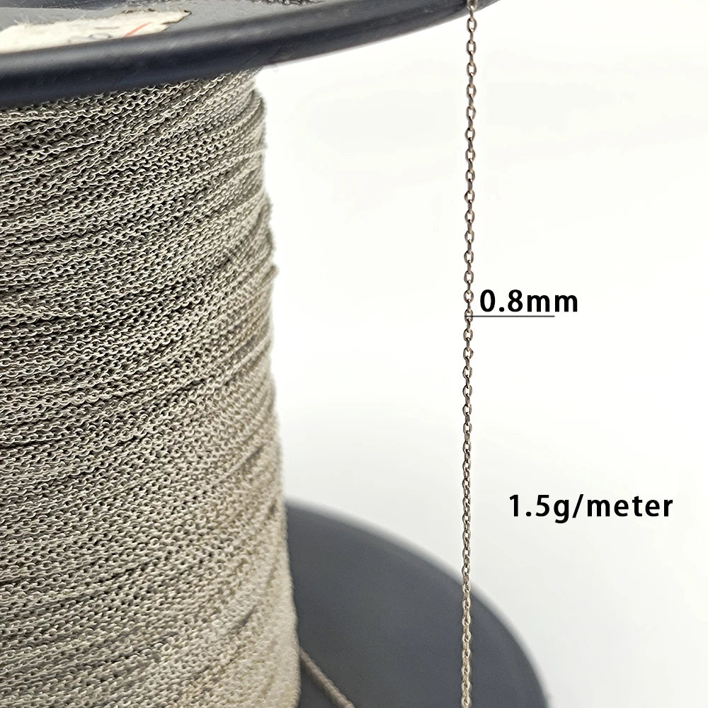 Factory Manufacturer Unfinished Chain Roll Sterling 925 Silver Diamond Cut Cable Thin Chains for Jewelry Making