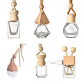 Wholesale Car Perfume Bottle Air Freshener Diffuser Empty Bottle Wooden Hanging Cap