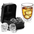 Food Grade 3D Ice Cube Tray Silicone Whisky Ice Block Molds Set for Cocktails Beverages