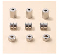 Round Flat Stainless Steel Spacer Loose Bead Big Hole Beads for Bracelet Necklace Jewelry Making DIY