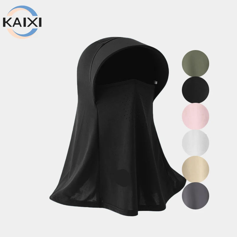 New Style Full Face Sun Hat Summer Sun Protection Anti-Ultraviolet Outdoor Cycling Neck Protection Breathable Balaclava